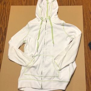 Eddie Bauer women’s white and green hoodie size L